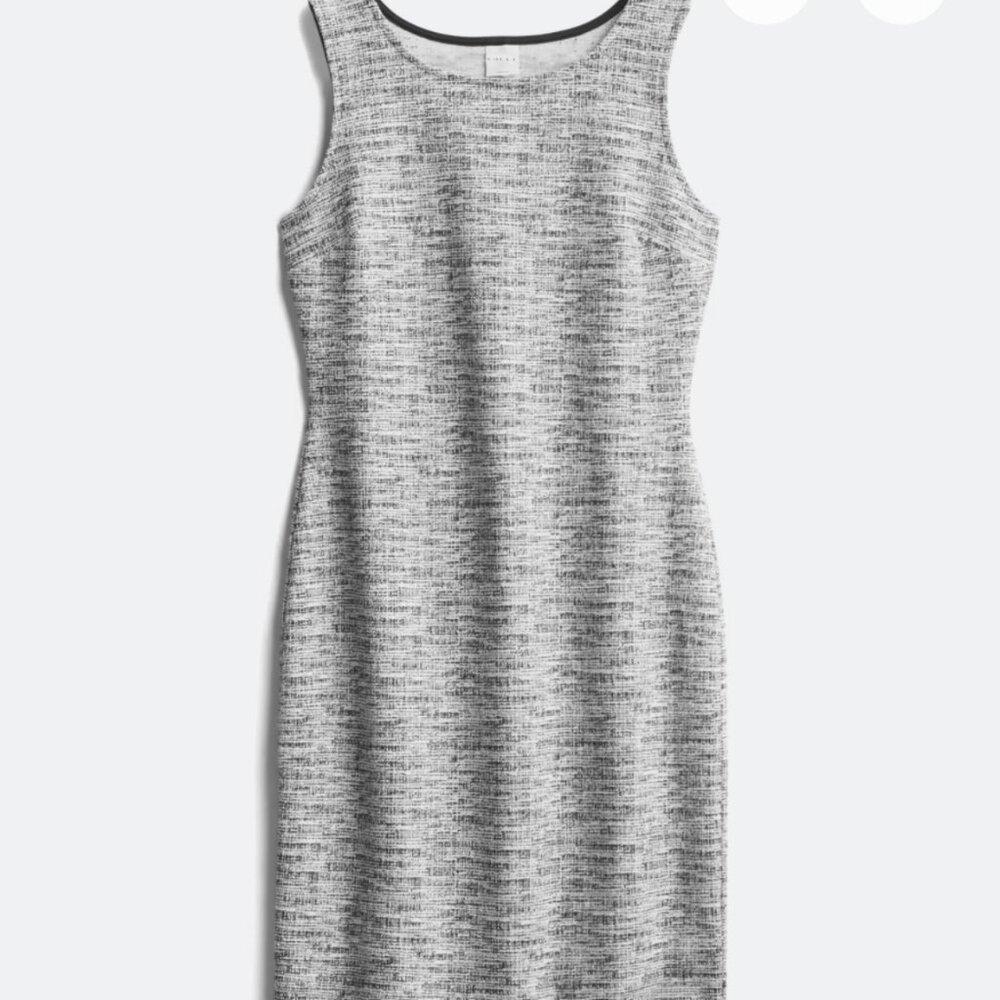 Hail3y 23 Morton Knit Textured Sleeveless Sheath Dress Medium